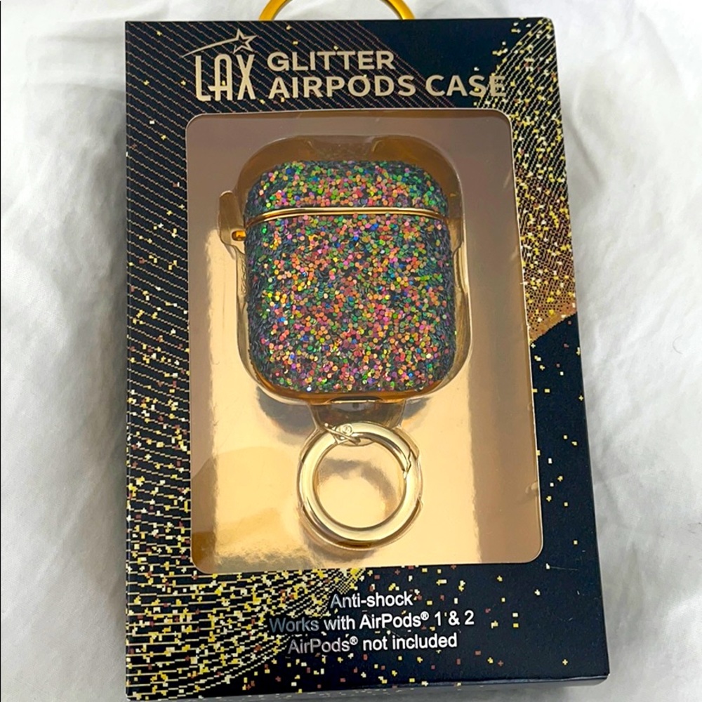 New LAX ear pods AirPod glitter case works with 1 & 2